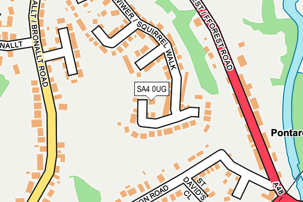 SA4 0UG map - OS OpenMap – Local (Ordnance Survey)