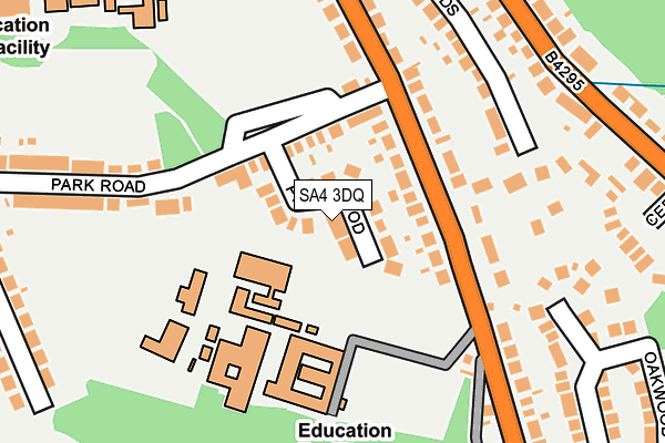 SA4 3DQ map - OS OpenMap – Local (Ordnance Survey)