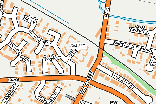 SA4 3EQ map - OS OpenMap – Local (Ordnance Survey)