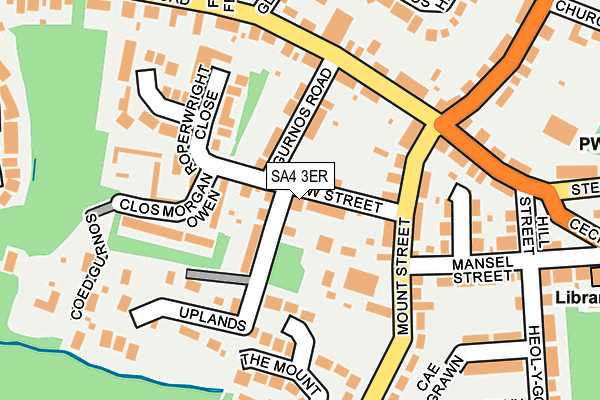 SA4 3ER map - OS OpenMap – Local (Ordnance Survey)