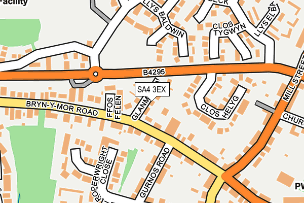 SA4 3EX map - OS OpenMap – Local (Ordnance Survey)
