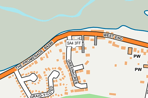 SA4 3FF map - OS OpenMap – Local (Ordnance Survey)