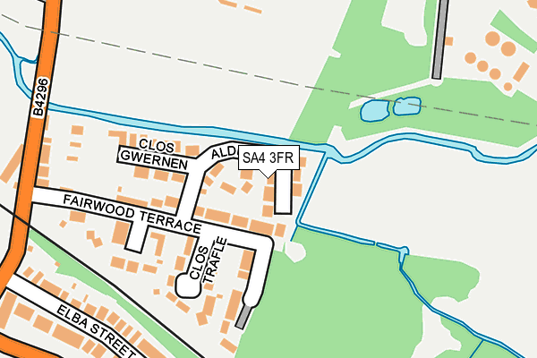 SA4 3FR map - OS OpenMap – Local (Ordnance Survey)