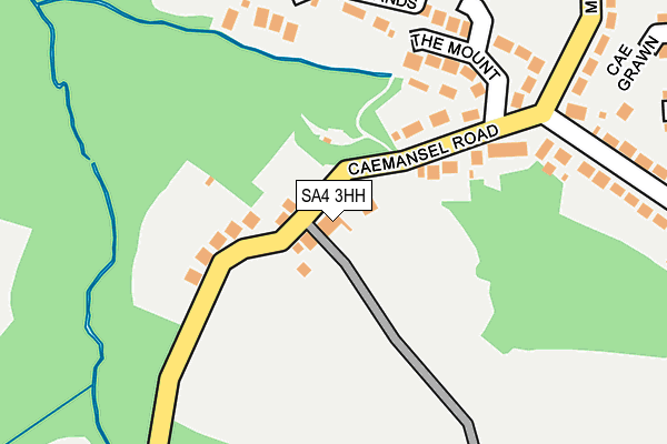 SA4 3HH map - OS OpenMap – Local (Ordnance Survey)