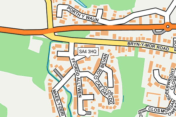 SA4 3HQ map - OS OpenMap – Local (Ordnance Survey)