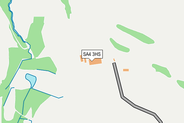 SA4 3HS map - OS OpenMap – Local (Ordnance Survey)