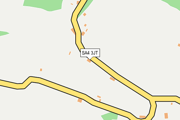 SA4 3JT map - OS OpenMap – Local (Ordnance Survey)