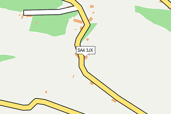 SA4 3JX map - OS OpenMap – Local (Ordnance Survey)