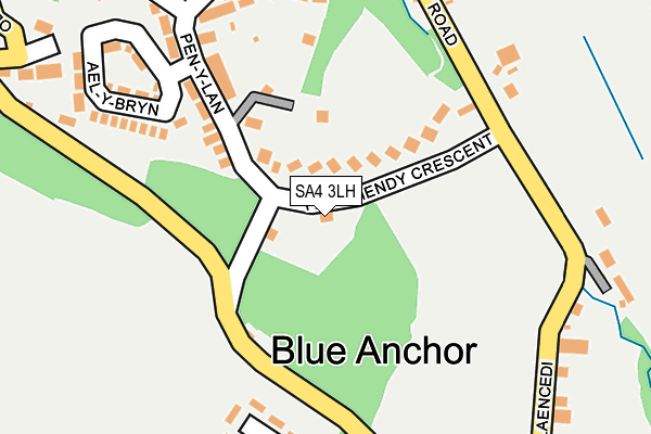 SA4 3LH map - OS OpenMap – Local (Ordnance Survey)