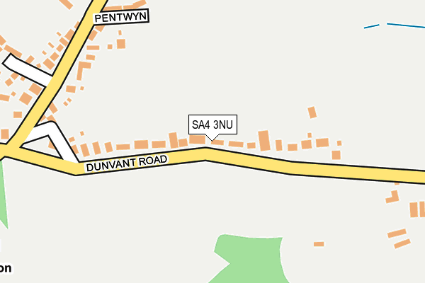 SA4 3NU map - OS OpenMap – Local (Ordnance Survey)