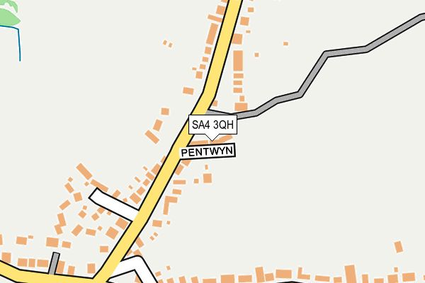 SA4 3QH map - OS OpenMap – Local (Ordnance Survey)