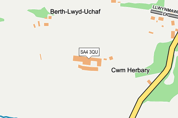 SA4 3QU map - OS OpenMap – Local (Ordnance Survey)