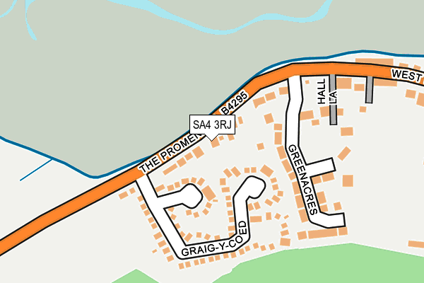 SA4 3RJ map - OS OpenMap – Local (Ordnance Survey)