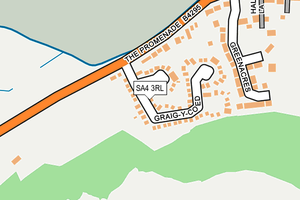 SA4 3RL map - OS OpenMap – Local (Ordnance Survey)
