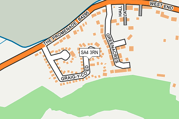 SA4 3RN map - OS OpenMap – Local (Ordnance Survey)