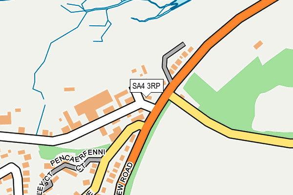 SA4 3RP map - OS OpenMap – Local (Ordnance Survey)