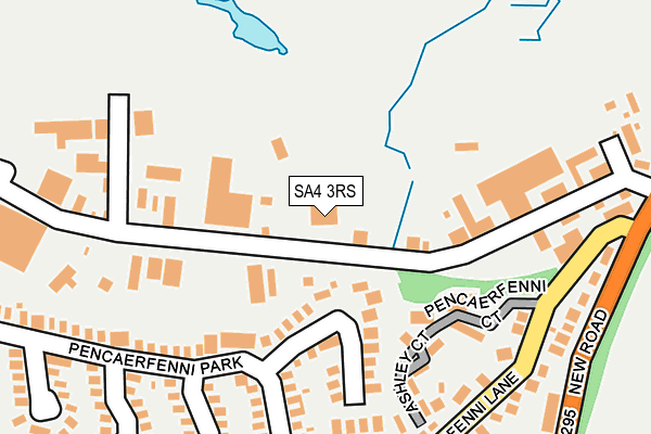 SA4 3RS map - OS OpenMap – Local (Ordnance Survey)