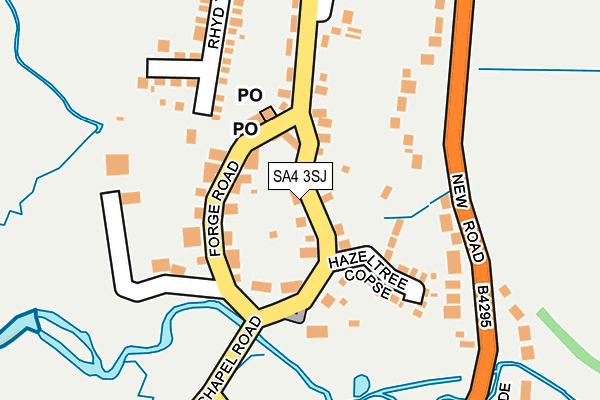 SA4 3SJ map - OS OpenMap – Local (Ordnance Survey)