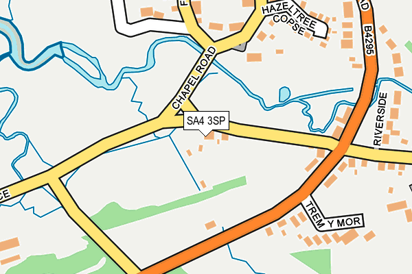 SA4 3SP map - OS OpenMap – Local (Ordnance Survey)