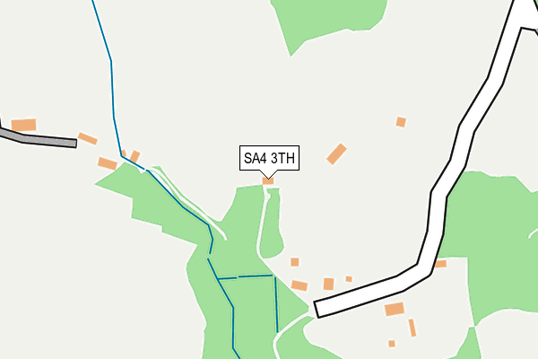 SA4 3TH map - OS OpenMap – Local (Ordnance Survey)