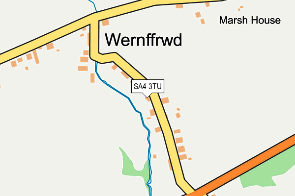 SA4 3TU map - OS OpenMap – Local (Ordnance Survey)