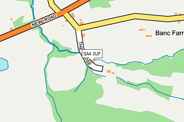 SA4 3UF map - OS OpenMap – Local (Ordnance Survey)