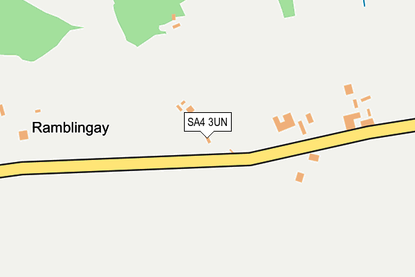 SA4 3UN map - OS OpenMap – Local (Ordnance Survey)
