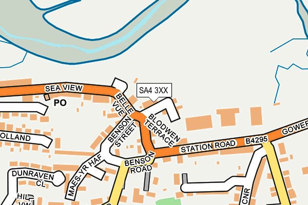 SA4 3XX map - OS OpenMap – Local (Ordnance Survey)