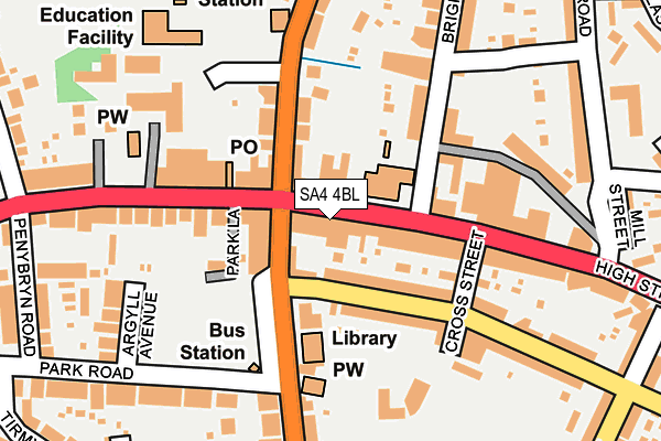 Map of CRYSTAL VAPE SHOP LTD at local scale