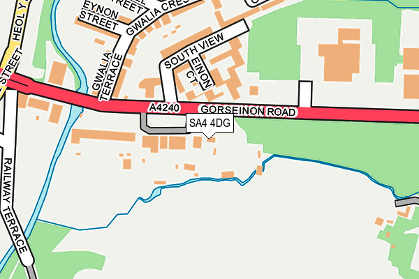 SA4 4DG map - OS OpenMap – Local (Ordnance Survey)