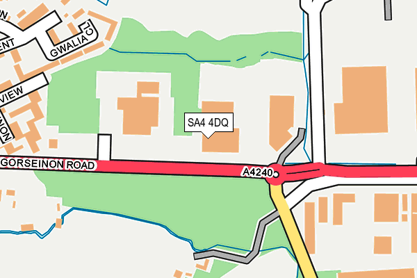 Map of GORSEINON HAND CAR WASH LTD at local scale