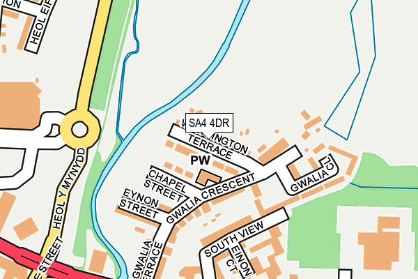 SA4 4DR map - OS OpenMap – Local (Ordnance Survey)