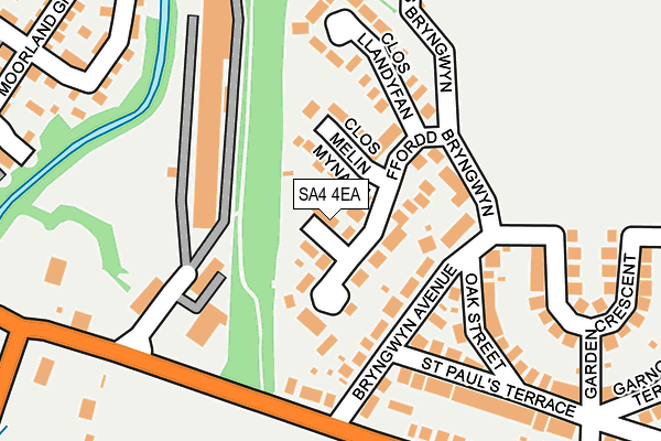 SA4 4EA map - OS OpenMap – Local (Ordnance Survey)