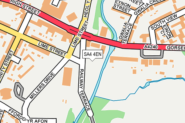 SA4 4EN map - OS OpenMap – Local (Ordnance Survey)