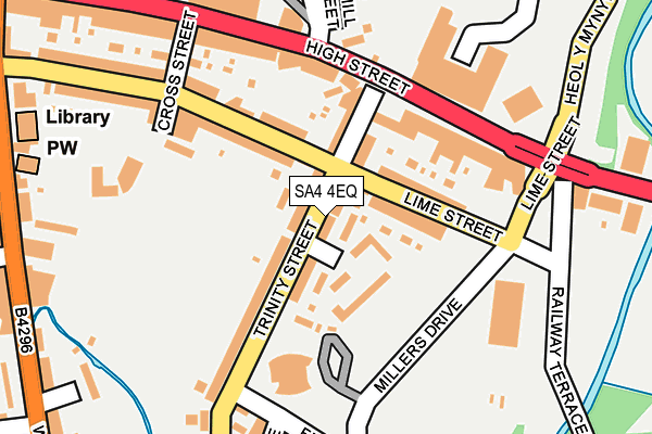 SA4 4EQ map - OS OpenMap – Local (Ordnance Survey)