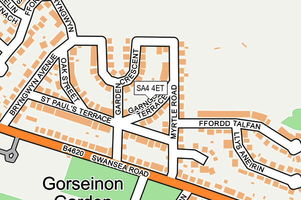 SA4 4ET map - OS OpenMap – Local (Ordnance Survey)