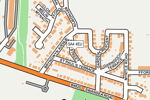SA4 4EU map - OS OpenMap – Local (Ordnance Survey)