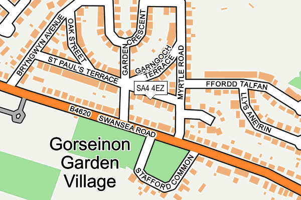 SA4 4EZ map - OS OpenMap – Local (Ordnance Survey)