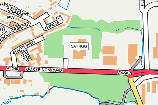SA4 4GG map - OS OpenMap – Local (Ordnance Survey)