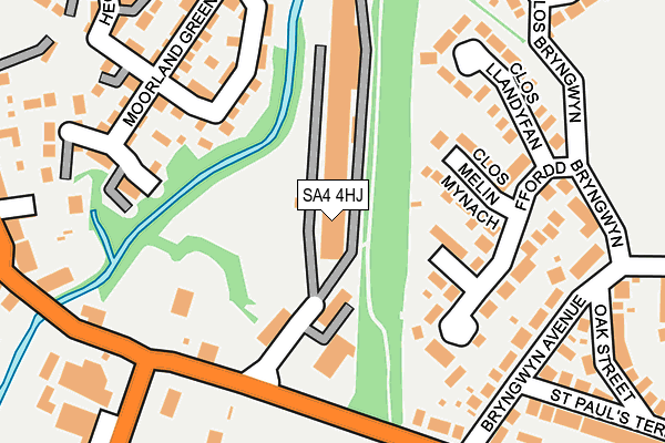 SA4 4HJ map - OS OpenMap – Local (Ordnance Survey)