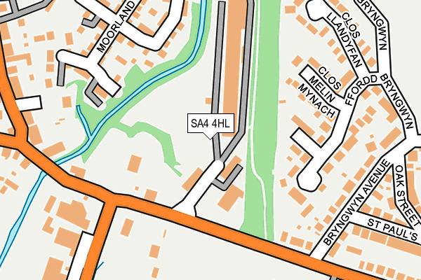 SA4 4HL map - OS OpenMap – Local (Ordnance Survey)