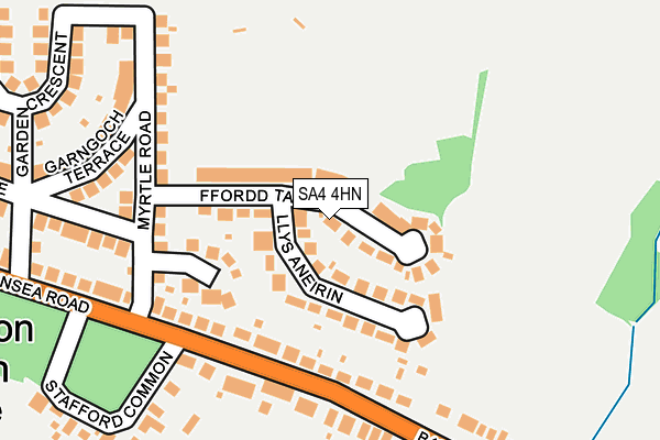 SA4 4HN map - OS OpenMap – Local (Ordnance Survey)