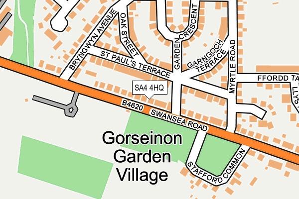 SA4 4HQ map - OS OpenMap – Local (Ordnance Survey)