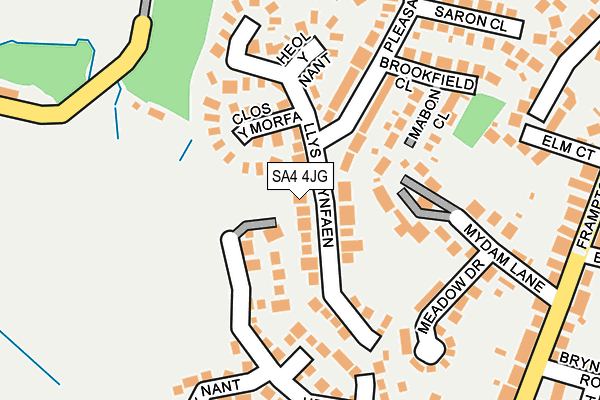 SA4 4JG map - OS OpenMap – Local (Ordnance Survey)