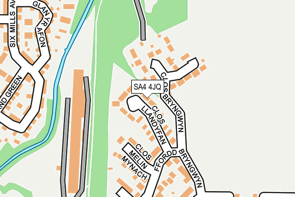 SA4 4JQ map - OS OpenMap – Local (Ordnance Survey)
