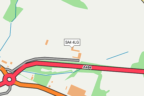 SA4 4LG map - OS OpenMap – Local (Ordnance Survey)