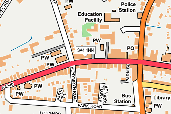 SA4 4NN map - OS OpenMap – Local (Ordnance Survey)