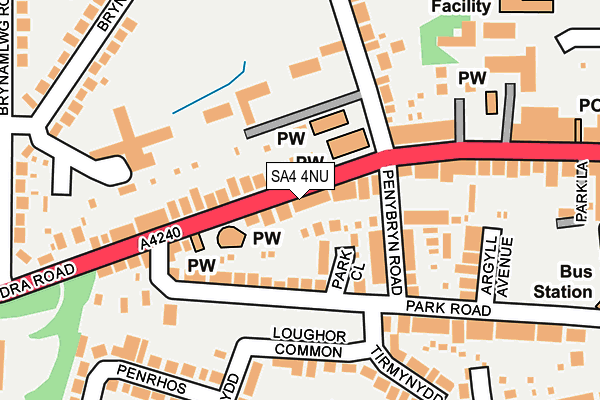 SA4 4NU map - OS OpenMap – Local (Ordnance Survey)