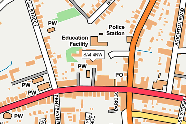 Map of TRINITY ADVERTISING LIMITED at local scale