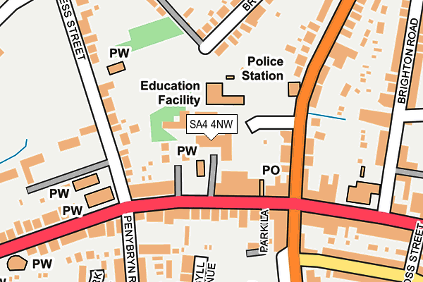 Map of WOODRIDGE COURT MANAGEMENT COMPANY LIMITED at local scale